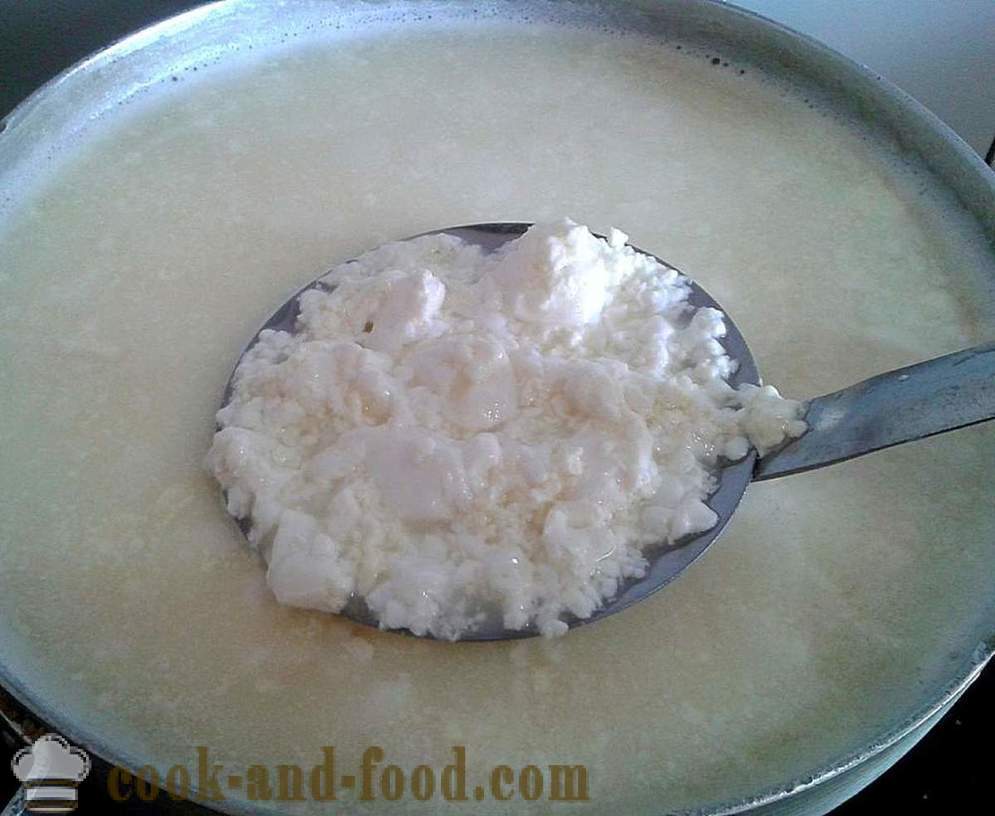 Cottage cheese from sour milk - how to make cottage cheese from sour milk, a step by step recipe photos