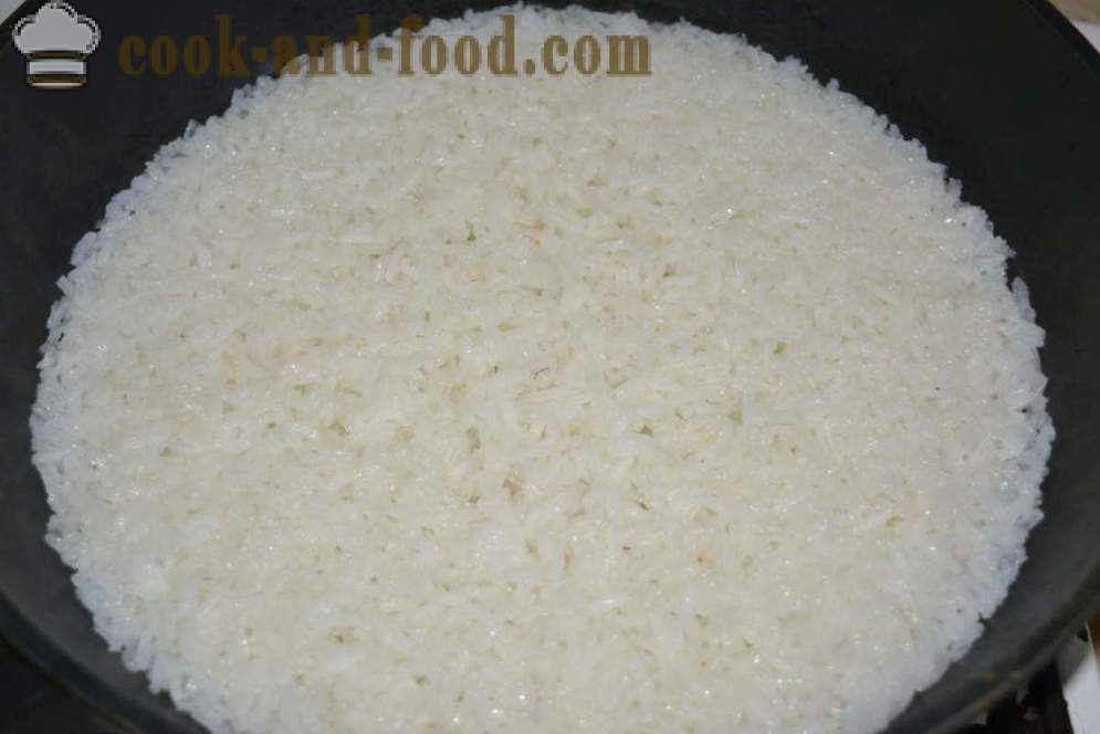 How to cook rice for garnish crumbly - how to cook crisp rice in a frying pan, a step by step recipe photos
