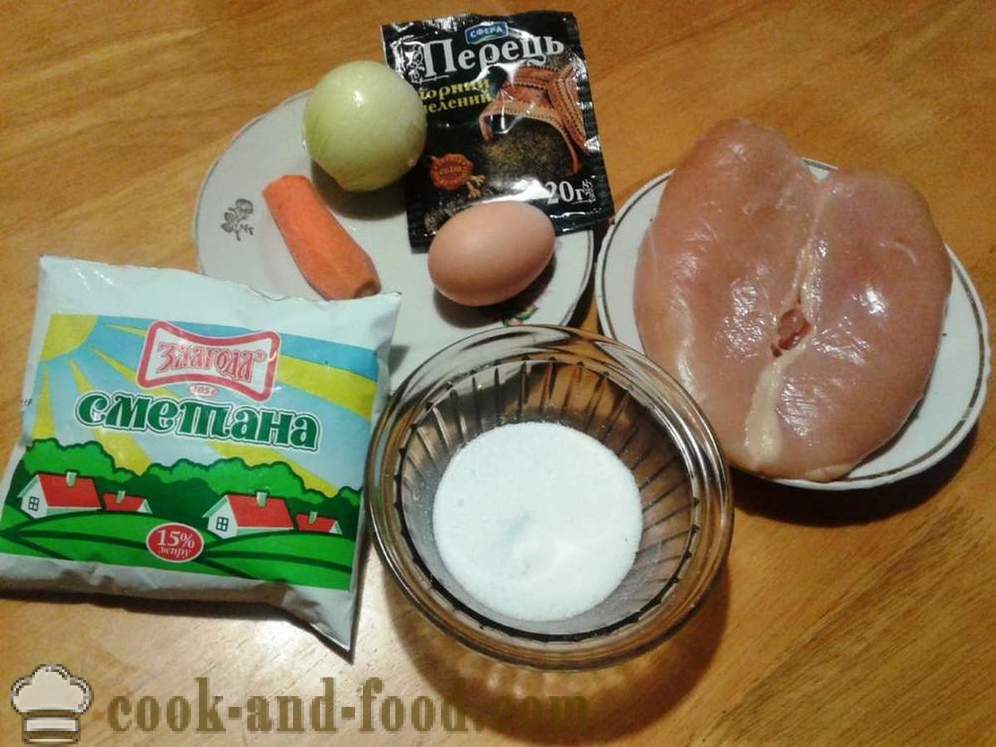 Cutlets of chicken breast with sour cream - how to cook minced chicken breast cutlets, step by step recipe photos
