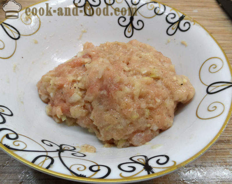 Chicken cutlets for a couple - how to cook burgers for a couple of chicken breast, a step by step recipe photos