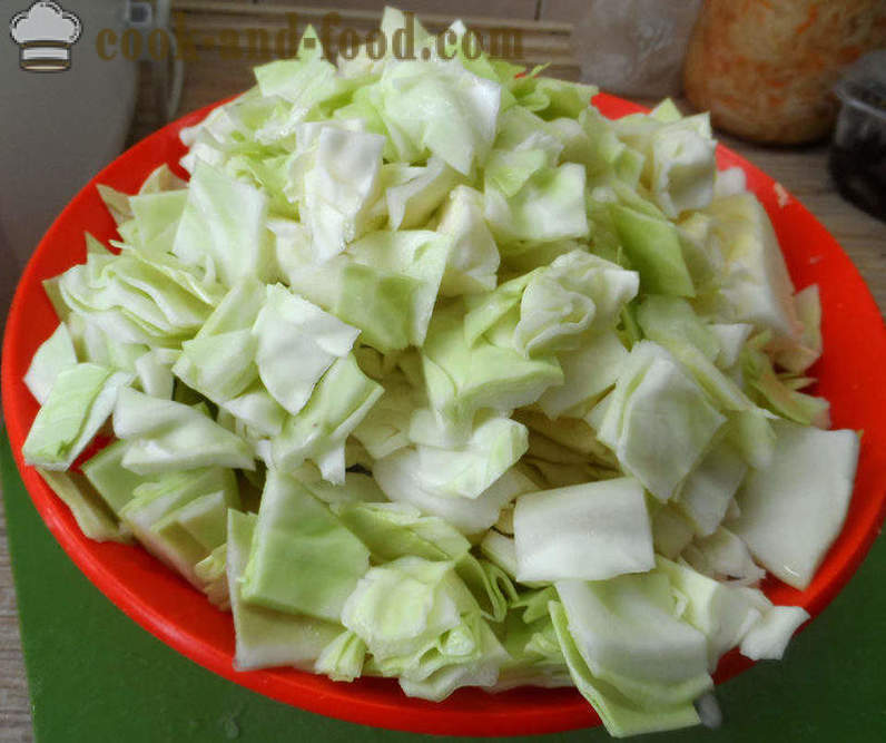 Bigus with cabbage, meat and mushrooms - how to cook properly Bigus, a step by step recipe photos