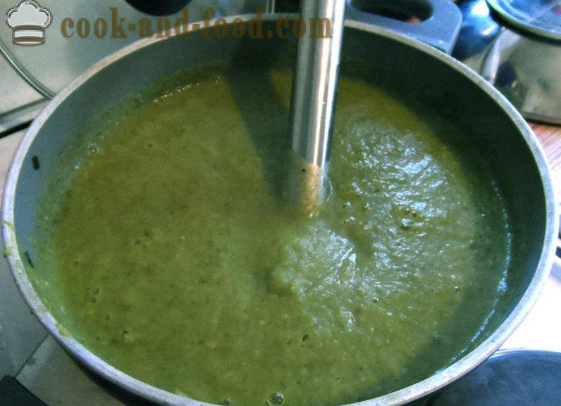 Vegetable soup - how to cook soup of green vegetables, a step by step recipe photos