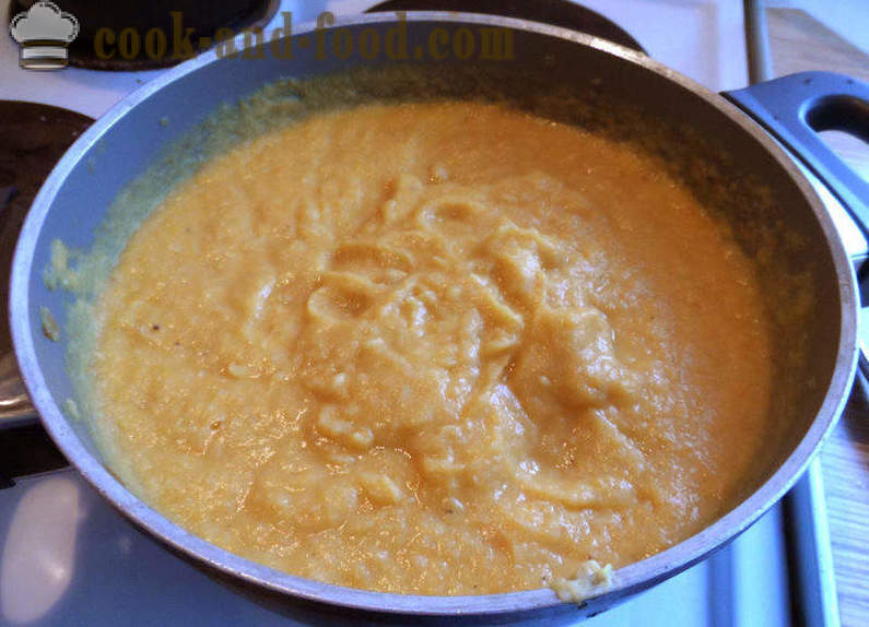 Pumpkin and lentil soup - how to cook soup of brown lentils, step by step recipe photos