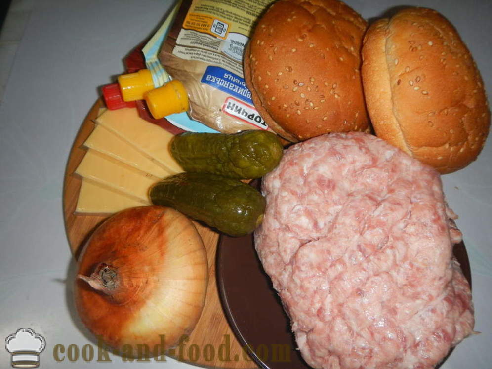 Juicy burger - how to make a burger at home, step by step recipe photos
