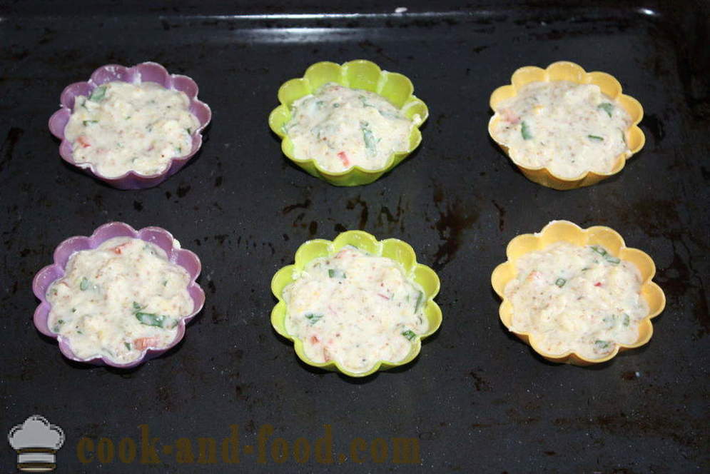 Muffins zucchini with cheese in the oven - how to cook zucchini muffins, step by step recipe photos