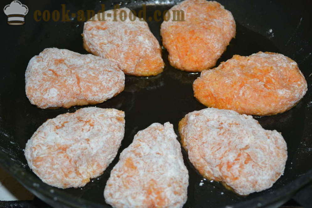 Classic Carrot burgers with semolina, like in kindergarten - how to cook burgers cooked carrots in the pan, recipe with step by step photos