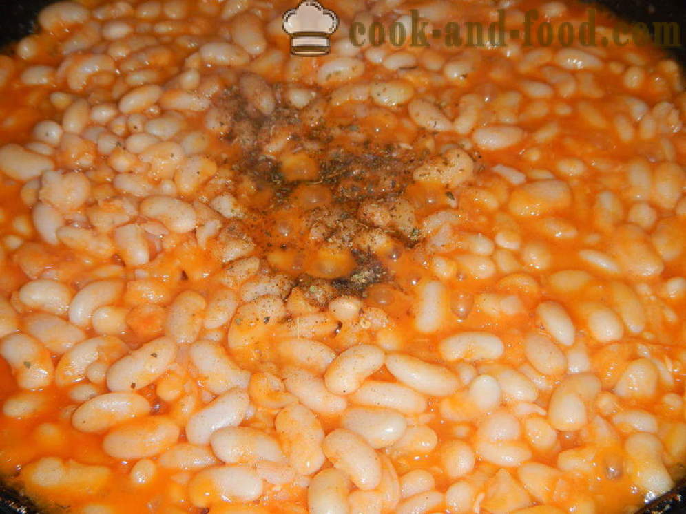 Lobio or baked beans in tomato sauce - how to cook lobio of beans, a step by step recipe photos