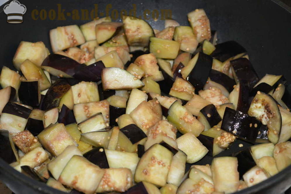 Vegetable stew with eggplant and zucchini in the oven - how to cook sautéed eggplant and zucchini, with a step by step recipe photos