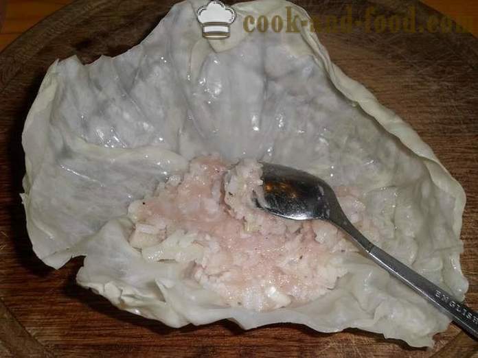 How to cook a frozen stuffed for the future - a step by step recipe photos