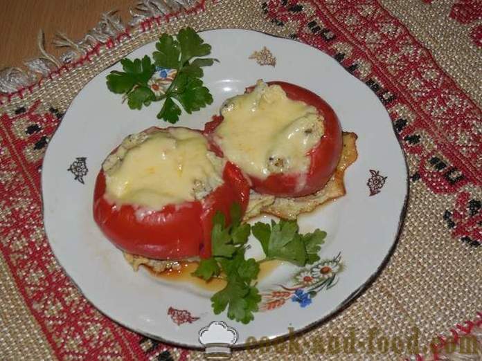 Original scrambled eggs or tomatoes in a delicious tomato with egg and cheese - how to cook scrambled eggs, step by step recipe photos