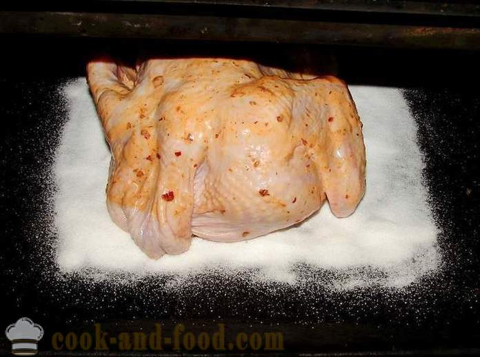 Chicken salt in the oven - how to cook chicken for salt, a step by step recipe photos