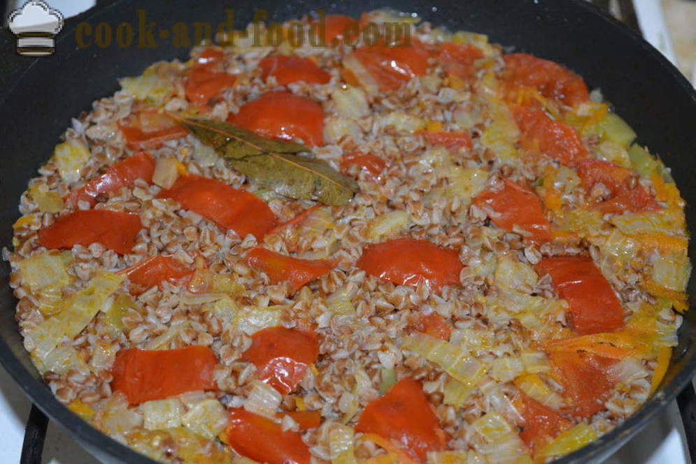 Delicious crumbly buckwheat with vegetables in a pan - how to cook buckwheat with vegetables, a step by step recipe photos
