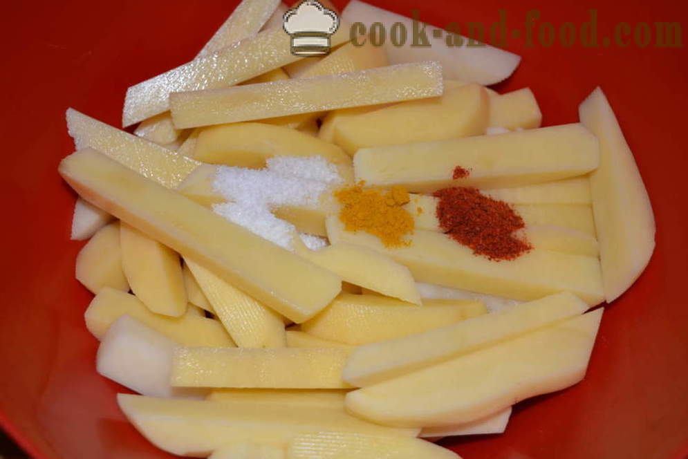 Crispy fries in the oven - how to cook fries at home, step by step recipe photos