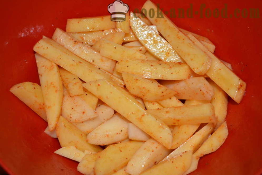 Crispy fries in the oven - how to cook fries at home, step by step recipe photos