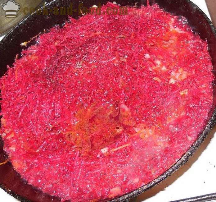 Classic, hot soup beetroot soup with meat - how to cook beetroot soup, a step by step recipe photos