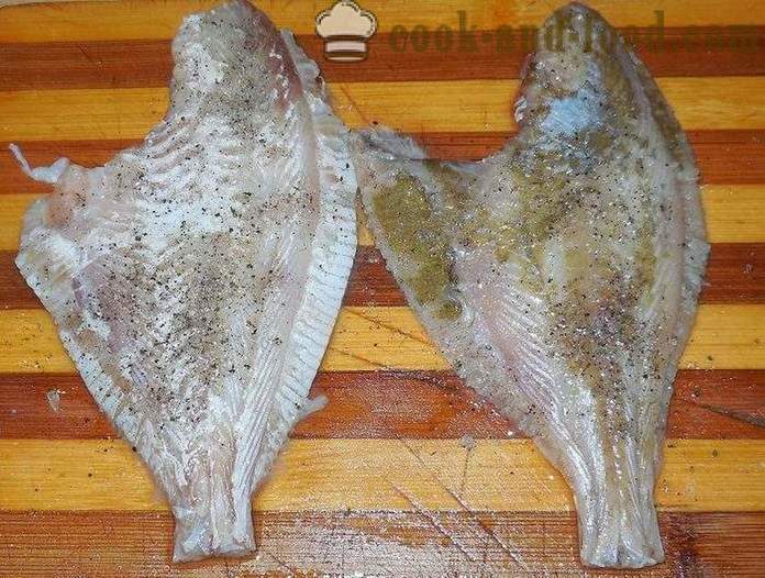 Flounder fried in a frying pan, is odorless and without breading - how to cook fried flounder with lemon juice, the recipe with a photo