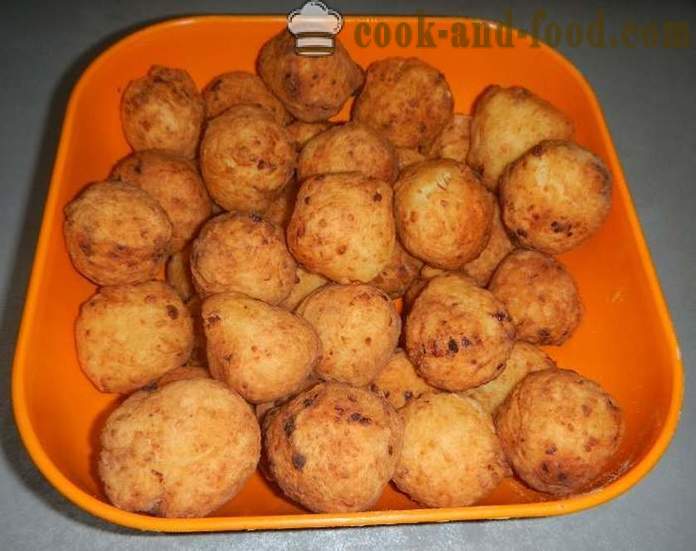 Curd donuts fried in oil in a frying pan - how to cook donuts from cheese quickly, step by step recipe photos