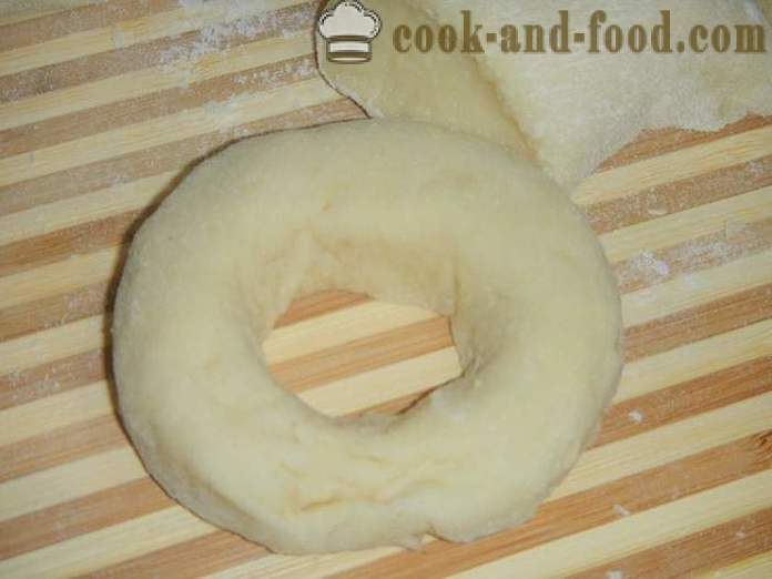 Homemade donuts air of processed cheese - how to cook donuts air, a step by step recipe photos