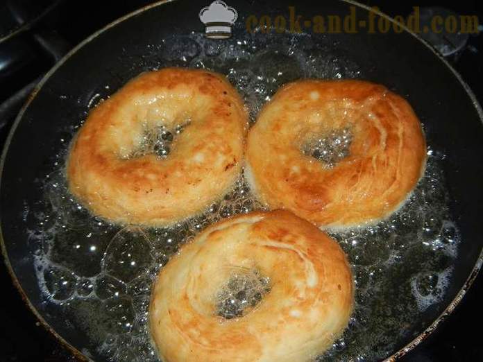 Homemade donuts air of processed cheese - how to cook donuts air, a step by step recipe photos