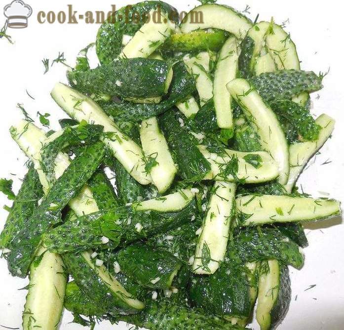 Crunchy salted cucumbers in a package - how to quickly make salted cucumbers, recipe with photo