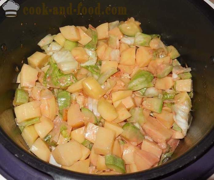 Vegetable stew with zucchini, cabbage and potatoes in multivarka - how to cook vegetable stew - recipe step by step, with photos
