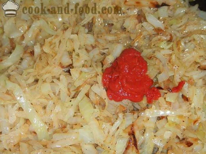 Braised cabbage with tomatoes - juicy and tasty - how to cook braised cabbage - a step by step recipe with photos