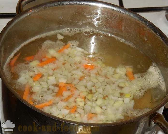 Vegetable soup with dumplings - how to cook soup with dumplings - grandma's recipe with step by step photos