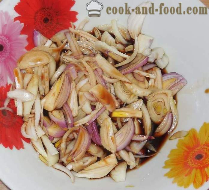 Juicy pork steak with onion - how to cook a delicious steak in multivarka - a step by step recipe photos