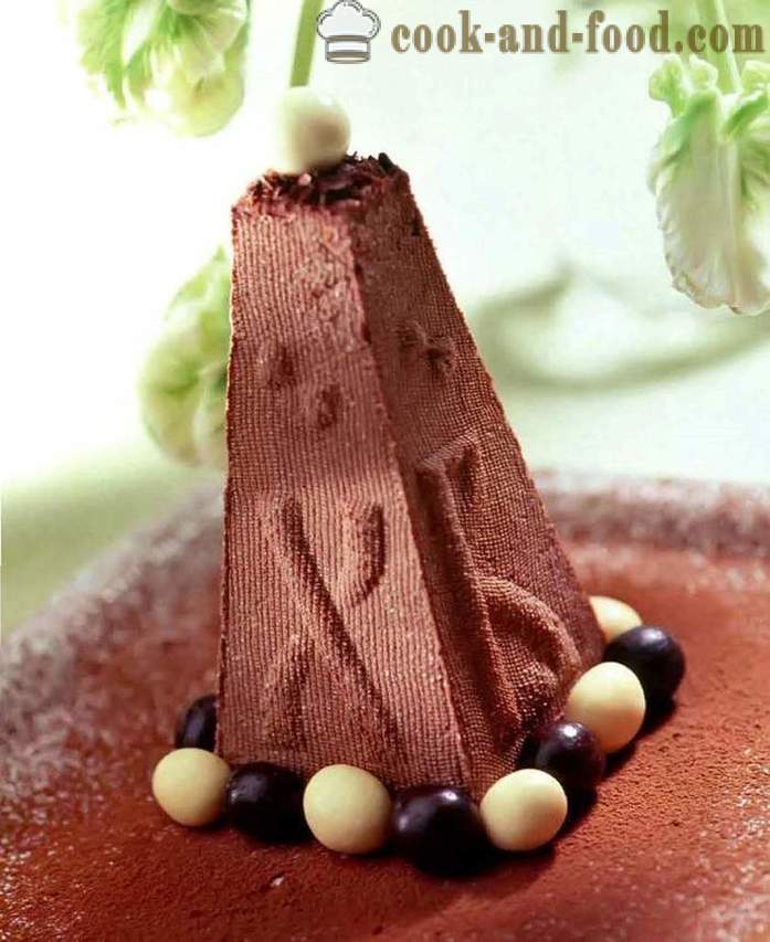 Chocolate Easter curd and cream - a simple recipe for raw chocolate Easter curd