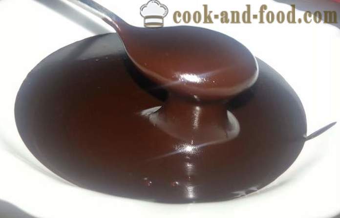 Best chocolate glaze with sour cream - a recipe how to make a glaze of cocoa, sour cream and butter, with video