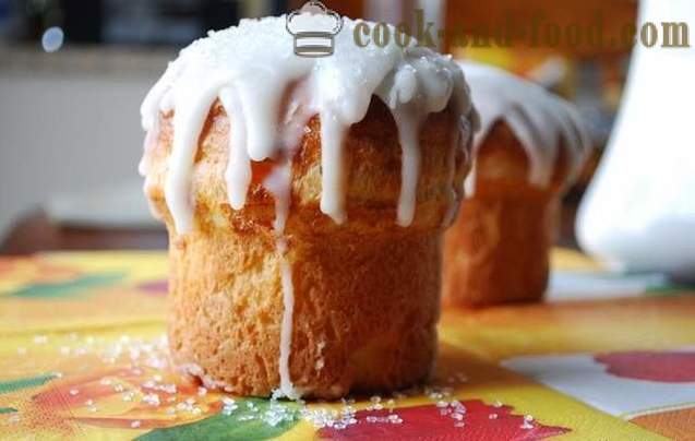 Cold creamy glaze with powdered sugar and lemon - citric recipe for cake icing without egg whites and cooking