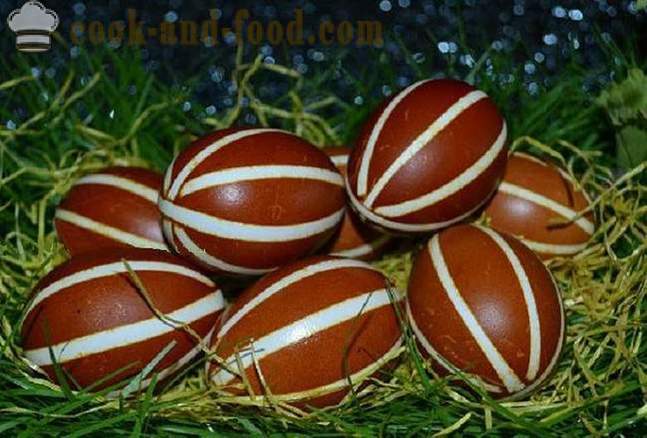 Easter eggs dyed with onion husks - how to paint the eggs in onion skins, simple ways of painting Easter.