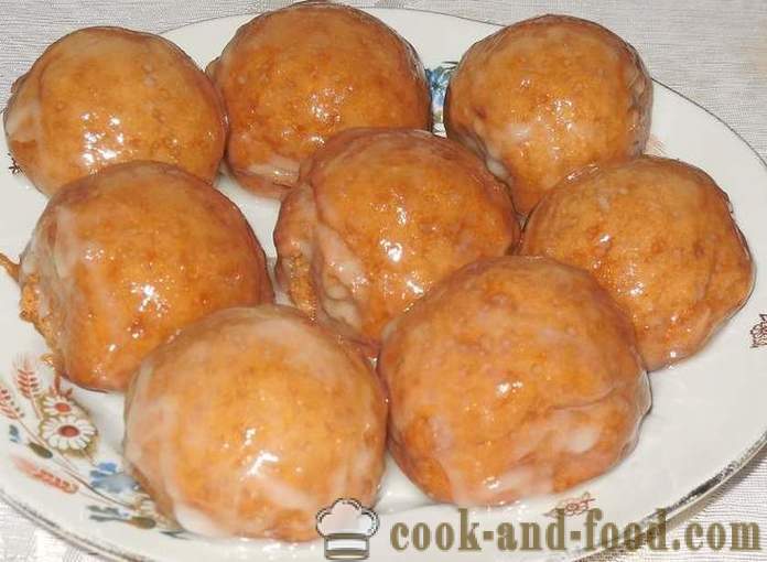 Honey cakes with lemon icing - how to bake honey cakes in multivarka recipe with photos.