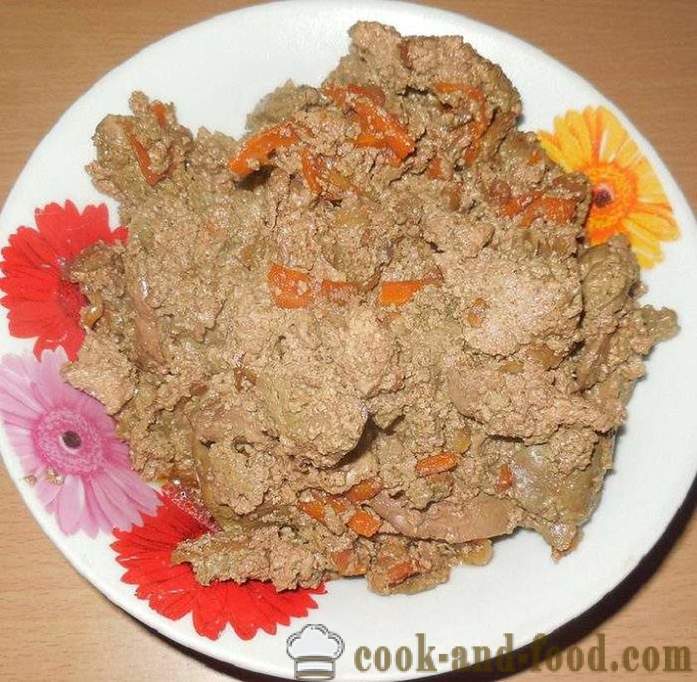 Chicken liver with onions in cream - how to cook the liver with sour cream in multivarka, step by step recipe with photos.