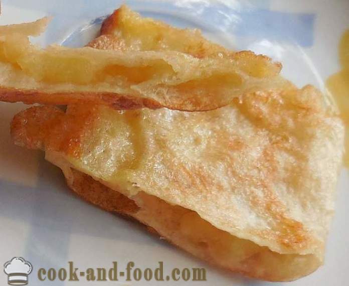 Sweet cakes Lavash with apples - easy and delicious dessert of lavash, a step by step recipe with photos.
