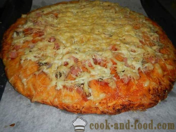 Homemade pizza in the oven - a step by step recipe with a photo of delicious pizza yeast dough