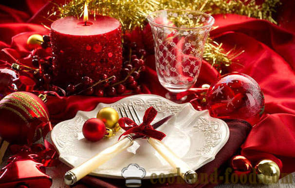 Table decoration for New Year - how to decorate the Christmas table for 2016 Year of the Monkey (with photos).