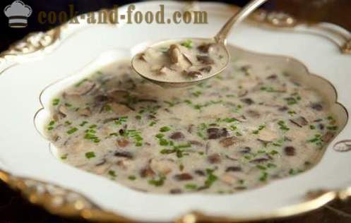 Mushroom soup with mushrooms and potatoes - delicious, quick and satisfying. Recipe with photos.