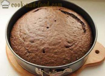 Chocolate sponge cake with kefir, a simple recipe - how to make a cake with kefir without eggs (recipe photos)