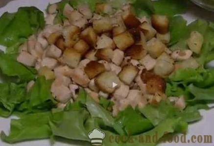 Caesar salad with croutons - a classic recipe with photos and video. How to prepare Caesar salad and salad dressing