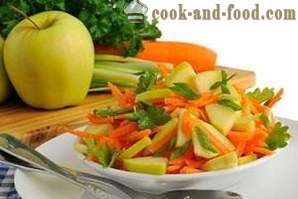 Salad with apple, celery and carrots, 