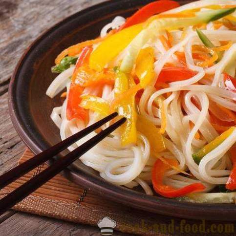 Recipe for quick cooking rice noodles