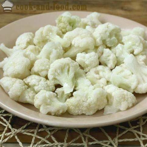 How to cook the cauliflower from the freezer - video recipes at home