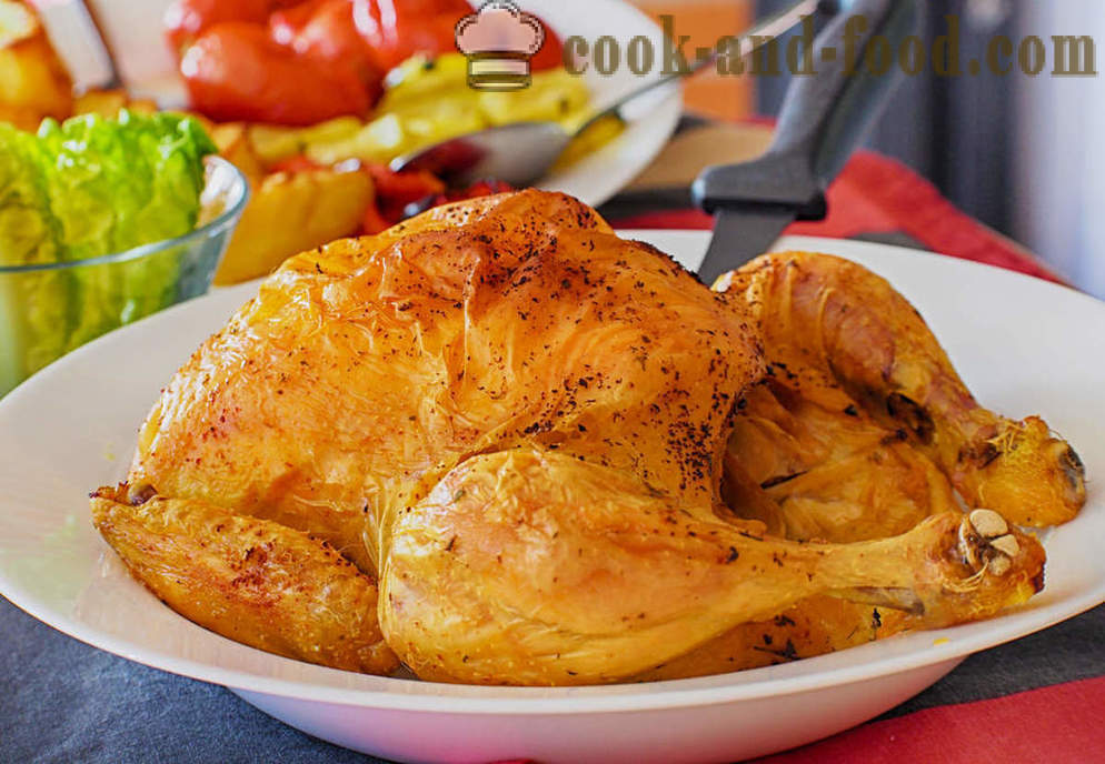 Recipe chicken with potatoes in the oven