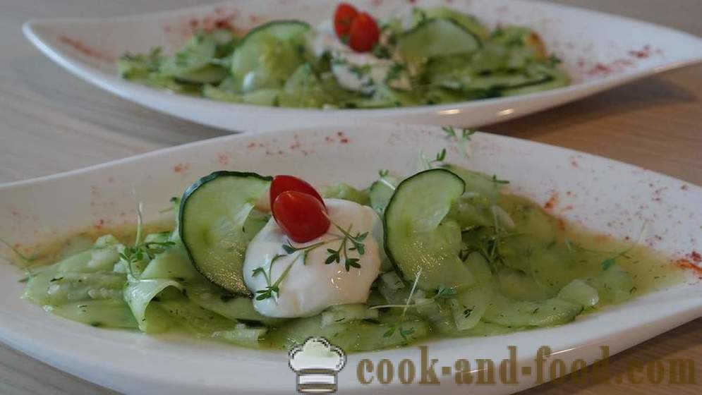 Recipes for salads with fresh cucumbers