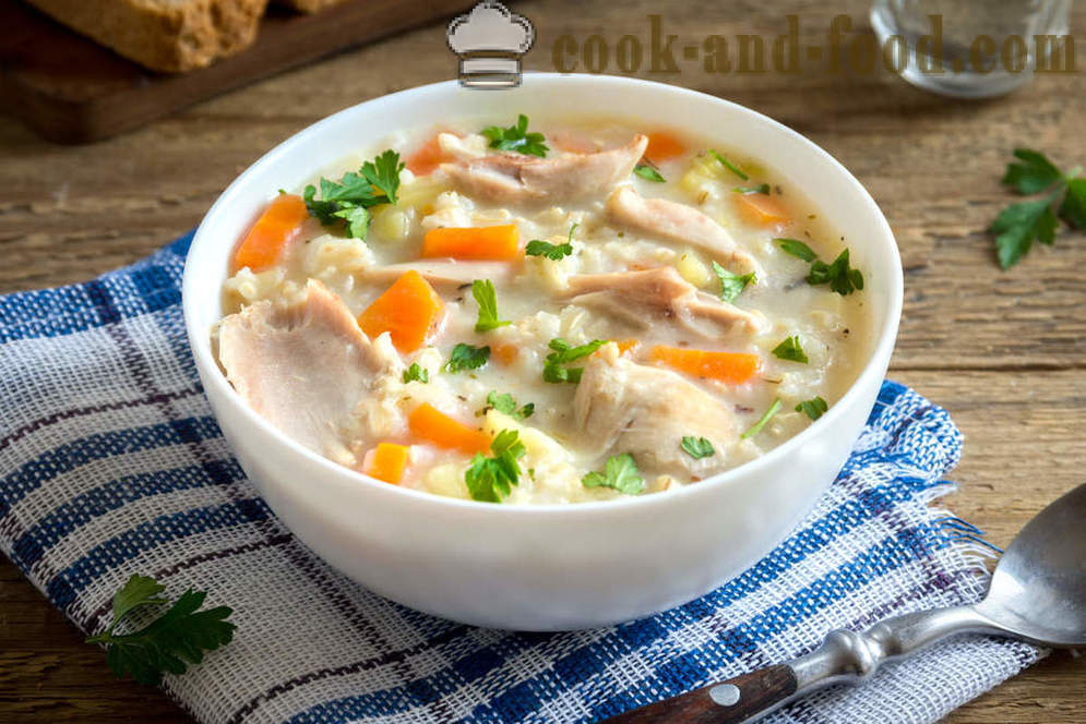 Tasty and just 4 recipe chicken soup with rice
