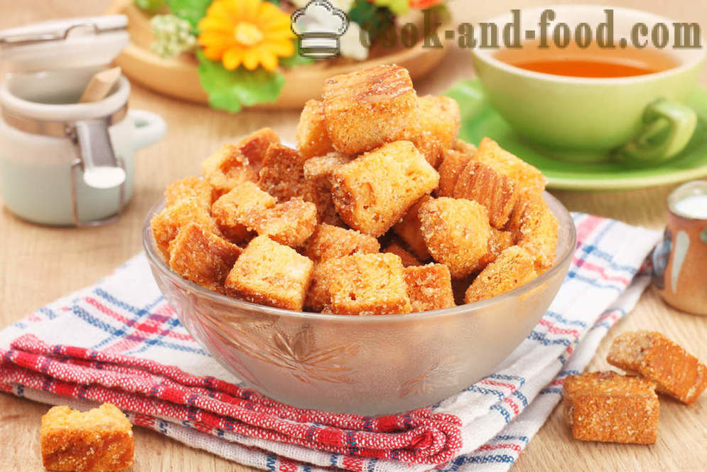 Dry the croutons for soups - video recipes at home