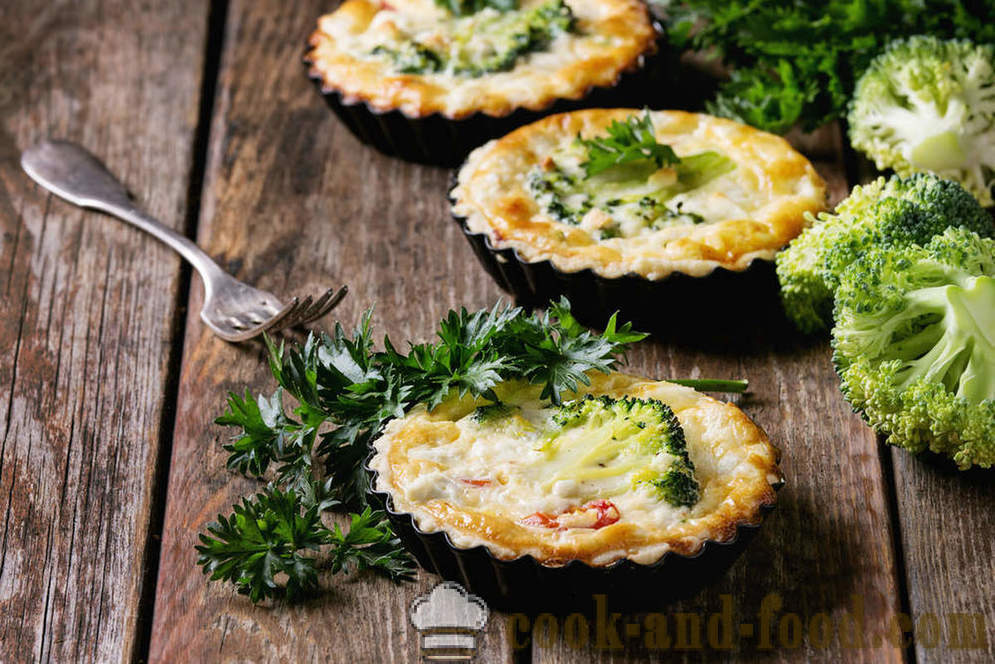 Pies with vegetables: quiche, flan and pie