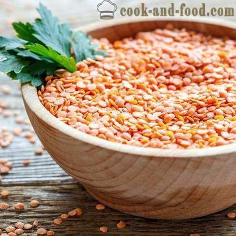 Red lentils: cooking rules