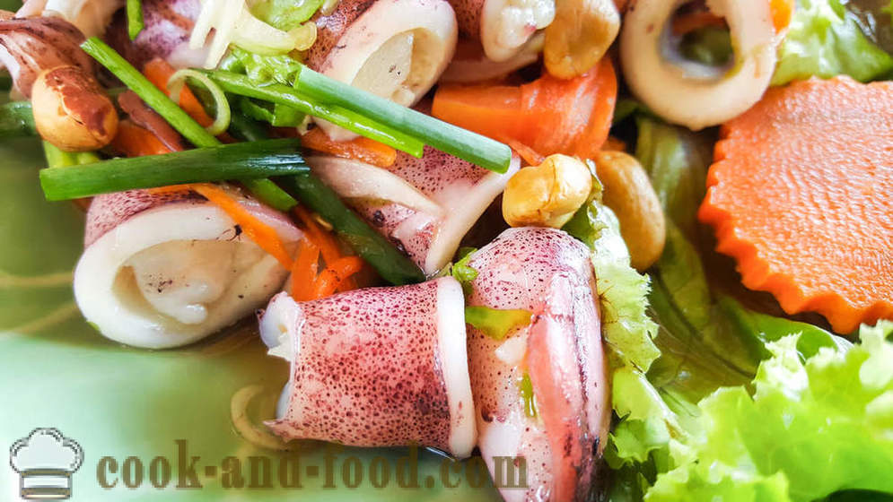 3 recipes delicious salad of squid and cucumber - video recipes at home